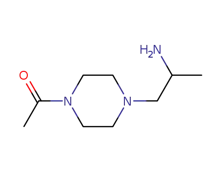 Ethanone,  1-[4-(2-aminopropyl)-1-piperazinyl]-