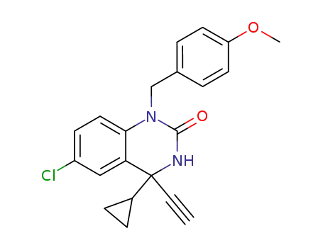 6-chloro-4-cyclopropyl-3,4-dihydro-4-ethynyl-1-(4-methoxybenzyl)quinazolin-2(1H)-one