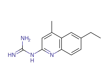 구아니딘, (6-에틸-4-메틸-2-퀴놀리닐)-(9CI)