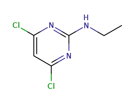 Molecular Structure of 10371-48-9 (4,6-dichloro-N-ethylpyriMidin-2-aMine)