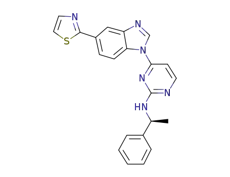 2-[(S)-1-Phenylethylamino]-4-[5-(thiazol-2-yl)benzimidazol-1-yl]pyrimidine