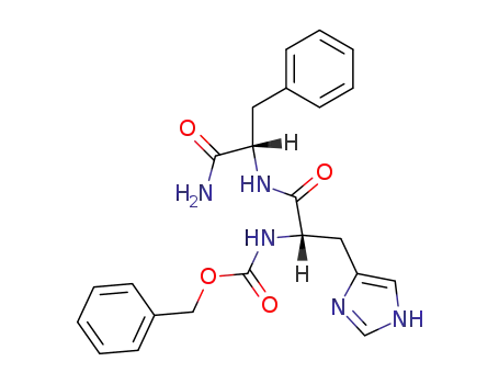 Molecular Structure of 33430-28-3 (L-Phenylalaninamide, N-[(phenylmethoxy)carbonyl]-L-histidyl-)