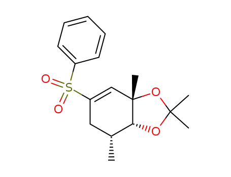 (1R,2S,6R)-2,6-dimethyl-4-(phenylsulfonyl)cyclohex-3-ene-1,2-diol 1,2-diacetonide