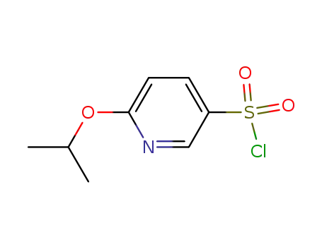 Molecular Structure of 899424-91-0 (3-Pyridinesulfonyl chloride, 6-(1-methylethoxy)-)
