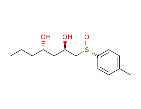 (2R,4S)-1-((S)-Toluene-4-sulfinyl)-heptane-2,4-diol