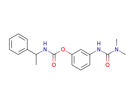 Carbamic acid, (1-phenylethyl)-,
3-[[(dimethylamino)carbonyl]amino]phenyl ester