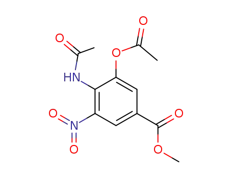 methyl 4-(N-acetylamino)-3-acetyloxy-5-nitrobenzoate
