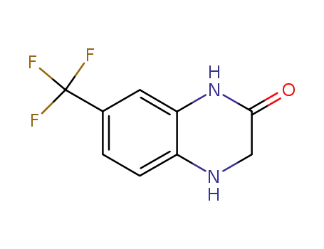 Molecular Structure of 716-81-4 (7-(TrifluoroMethyl)-3,4-dihydro-1H-quinoxalin-2-one)