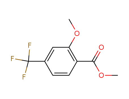 Molecular Structure of 286441-66-5 (2-METHOXY-4-TRIFLUOROMETHYL METHYLBENZOATE)