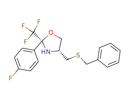(2S,4R)-4-[(benzylthio)methyl]-2-(4-fluorophenyl)-2-(trifluoromethyl)-1,3-oxazolidine