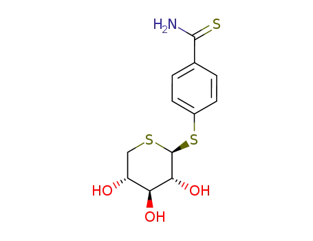 4-((2S,3R,4S,5S)-3,4,5-Trihydroxy-tetrahydro-thiopyran-2-ylsulfanyl)-thiobenzamide