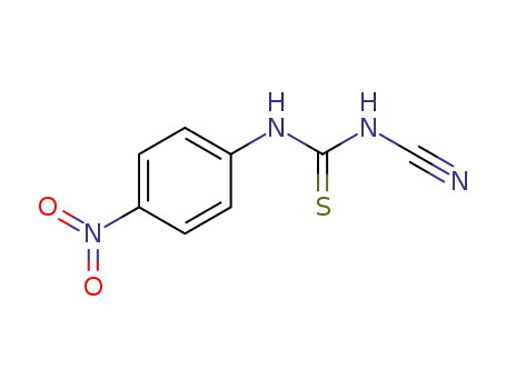 Molecular Structure of 127779-17-3 (Thiourea, N-cyano-N'-(4-nitrophenyl)-)