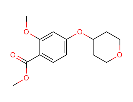 Benzoic acid, 2-methoxy-4-[(tetrahydro-2H-pyran-4-yl)oxy]-, methyl
ester