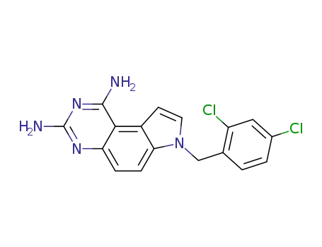 7-[(2,4-Dichlorophenyl)methyl]-7H-pyrrolo[3,2-f]quinazoline-1,3-diamine