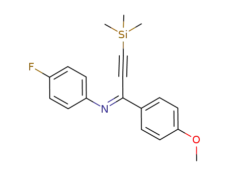 (Z)-4-fluoro-N-(1-(4-methoxyphenyl)-3-(trimethylsilyl)prop-2-ynylidene)aniline