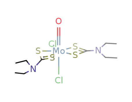 Molecular Structure of 57146-54-0 (oxodichloro-bis-diethyldithiocarbamato molybdenum(VI))