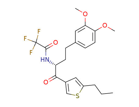 Acetamide, N-[3-(3,4-dimethoxyphenyl)-1-[(5-propyl-3-thienyl)carbonyl]propyl]-2,2,2- trifluoro-, (R)-
