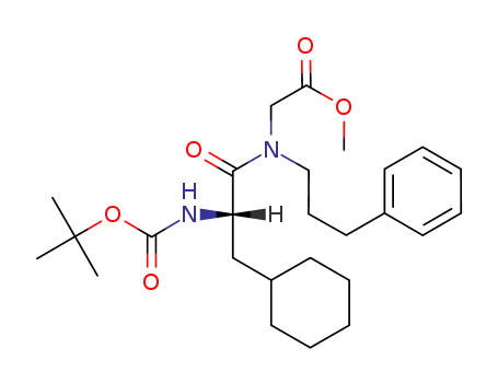 [(2-<i>tert</i>-butoxycarbonylamino-3-cyclohexyl-propionyl)-(3-phenyl-propyl)-amino]-acetic acid methyl ester