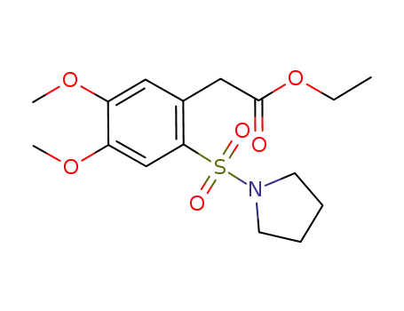 ethyl [2-(pyrrolidine-1-sulfonyl)-4,5-dimethoxy-phenyl]acetate