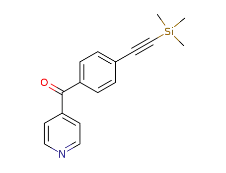Molecular Structure of 345911-43-5 (4-(4-[(Trimethylsilyl)ethynyl]benzoyl)pyridine)