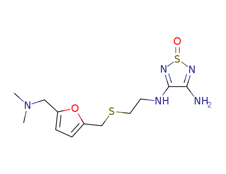 1,2,5-Thiadiazole-3,4-diamine,N-[2-[[[5- [(dimethylamino)methyl]-2-furanyl]methyl]thio]- ethyl]-,1-oxide  cas  78441-82-4