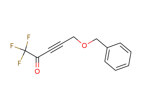 Molecular Structure of 124079-99-8 (3-Pentyn-2-one, 1,1,1-trifluoro-5-(phenylmethoxy)-)