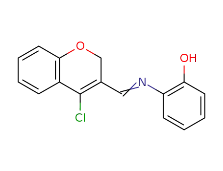 2-[[(4-chloro-2H-1-benzopyran-3-yl)methylene]amino]phenol