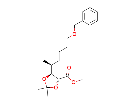 (4R,5S)-5-((S)-5-Benzyloxy-1-methyl-pentyl)-2,2-dimethyl-[1,3]dioxolane-4-carboxylic acid methyl ester