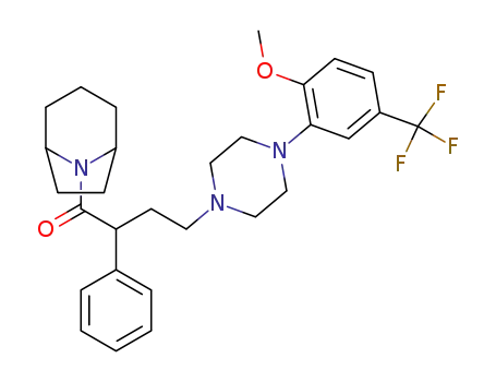 1-(8-aza-bicyclo[3.2.1]oct-8-yl)-4-[4-(2-methoxy-5-trifluoromethyl-phenyl)-piperazin-1-yl]-2-phenyl-butan-1-one