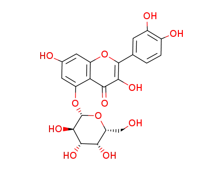 3,7-dihydroxy-2-(3,4-dihydroxyphenyl)-5-(β-D-galactopyranosyloxy)-4H-1-benzopyran-4-one