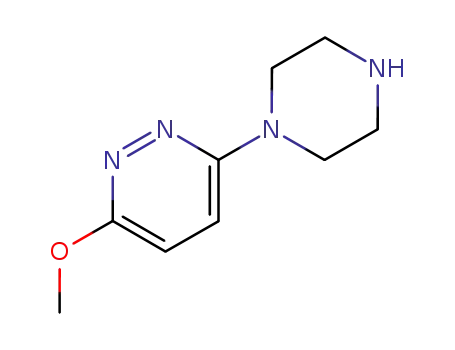 Molecular Structure of 83774-21-4 (3-methoxy-6-(1-piperazinyl)Pyridazine)