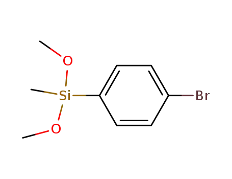 Molecular Structure of 17878-08-9 (Silane, (4-bromophenyl)dimethoxymethyl-)