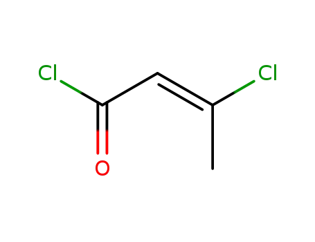 Molecular Structure of 43052-91-1 (2-Butenoyl chloride, 3-chloro-, (E)-)