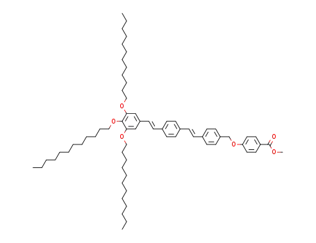 4-[4-((E)-2-{4-[(E)-2-(3,4,5-Tris-dodecyloxy-phenyl)-vinyl]-phenyl}-vinyl)-benzyloxy]-benzoic acid methyl ester