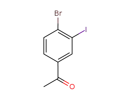 Molecular Structure of 919124-08-6 (1-(4-Bromo-3-iodo-phenyl)-ethanone)
