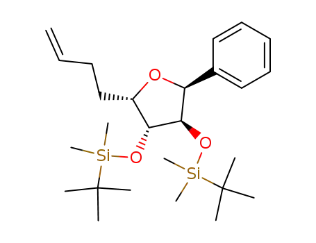 (2S,3R,4R,5S)-2-But-3-enyl-3,4-bis-(tert-butyl-dimethyl-silanyloxy)-5-phenyl-tetrahydro-furan