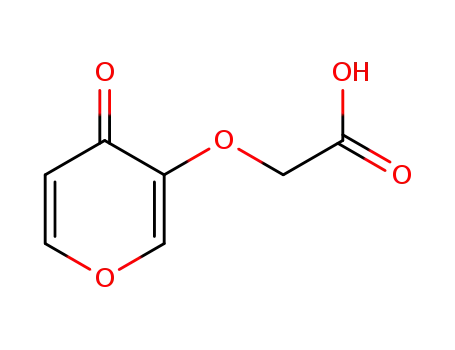 Molecular Structure of 66313-33-5 (Acetic acid, [(4-oxo-4H-pyran-3-yl)oxy]-)