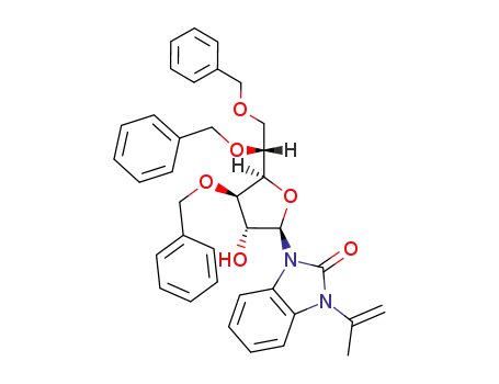 1-N-isopropenyl-3-N-(3,5,6-tri-O-benzyl-1-deoxy-β-D-glucofuranos-1-yl)benzimidazol-2-one