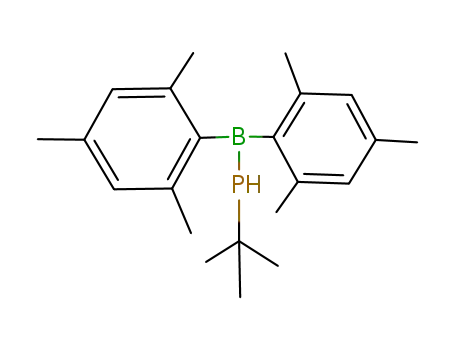 Molecular Structure of 118496-13-2 ((Mes)2BP(H)(C(CH<sub>3</sub>)3))