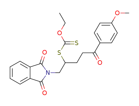 dithiocarbonic acid <i>S</i>-[1-(1,3-dioxo-1,3-dihydro-isoindol-2-ylmethyl)-4-(4-methoxy-phenyl)-4-oxo-butyl] ester <i>O</i>-ethyl ester