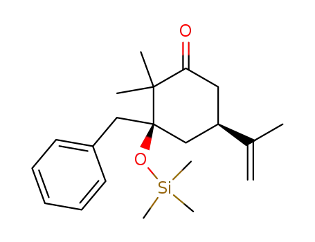 (3S,5S)-3-Benzyl-5-isopropenyl-2,2-dimethyl-3-trimethylsilanyloxy-cyclohexanone