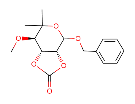 phenylmethyl-2,3-O-carbonyl-6-deoxy-5-C-methyl-4-O-methyl-L-lyxo-hexopyranoside
