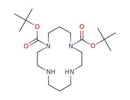 Molecular Structure of 170161-28-1 (4,8-bis-(tert-butoxycarbonyl)-1,4,8,11-tetraazacyclotetradecane)