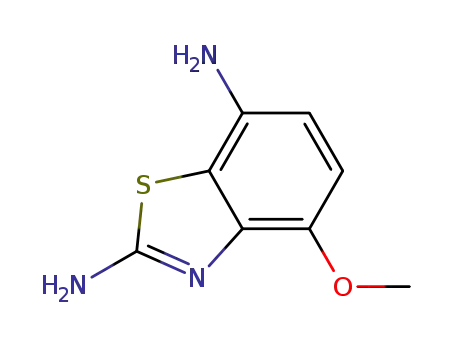 Molecular Structure of 554420-45-0 (2,7-Benzothiazolediamine,4-methoxy-(9CI))