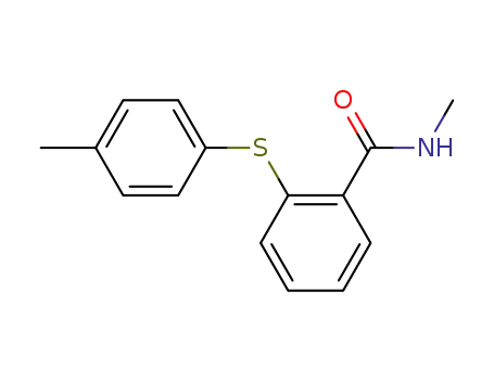 Molecular Structure of 343869-27-2 (2-(N-methylcarbamoyl)phenyl 4-methylphenyl sulfide)