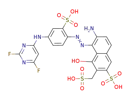 Molecular Structure of 858355-84-7 (C<sub>21</sub>H<sub>16</sub>F<sub>2</sub>N<sub>6</sub>O<sub>10</sub>S<sub>3</sub>)