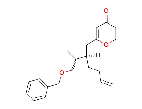 6-[(R)-2-(2-Benzyloxy-1-methyl-ethyl)-hex-5-enyl]-2,3-dihydro-pyran-4-one