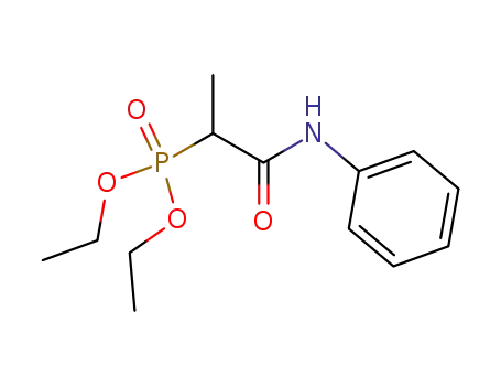Molecular Structure of 125506-46-9 (Phosphonic acid, [1-methyl-2-oxo-2-(phenylamino)ethyl]-, diethyl ester)