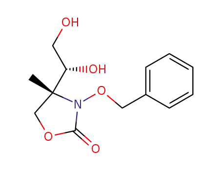 (4R)-3-benzyloxy-4-methyl-4-((1R)-1,2-dihydroxyethyl)-1,3-oxazolidin-2-one