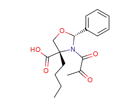 (2R,4S)-4-Butyl-3-(2-oxo-propionyl)-2-phenyl-oxazolidine-4-carboxylic acid